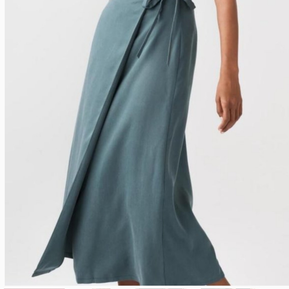 Vetta midi wrap skirt - Emerald XS